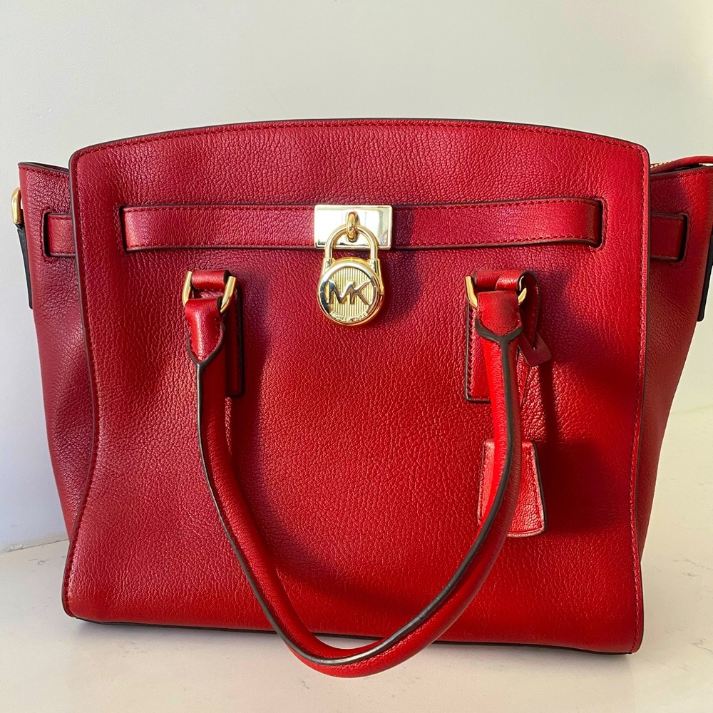Authentic Red Michael Kors bag